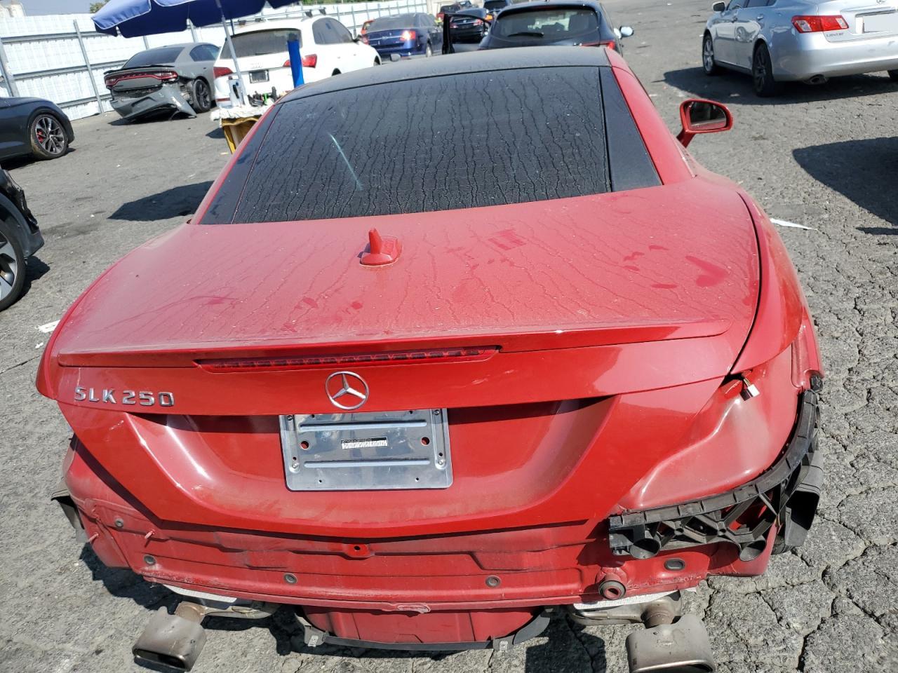 2014 Mercedes-Benz SLK-klasse VIN WDDPK4HA2EF088590 Copart auction photo, front end / rear end damage thumbnail 10