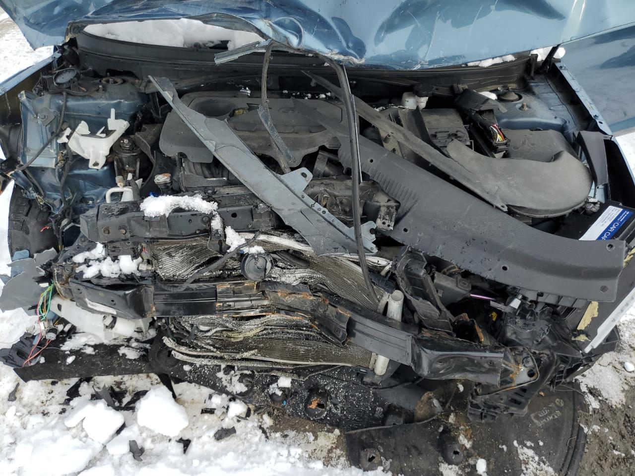 2017 Hyundai Sonata VIN 5NPE34AF7HH592440 Copart auction photo, front end / side damage thumbnail 11