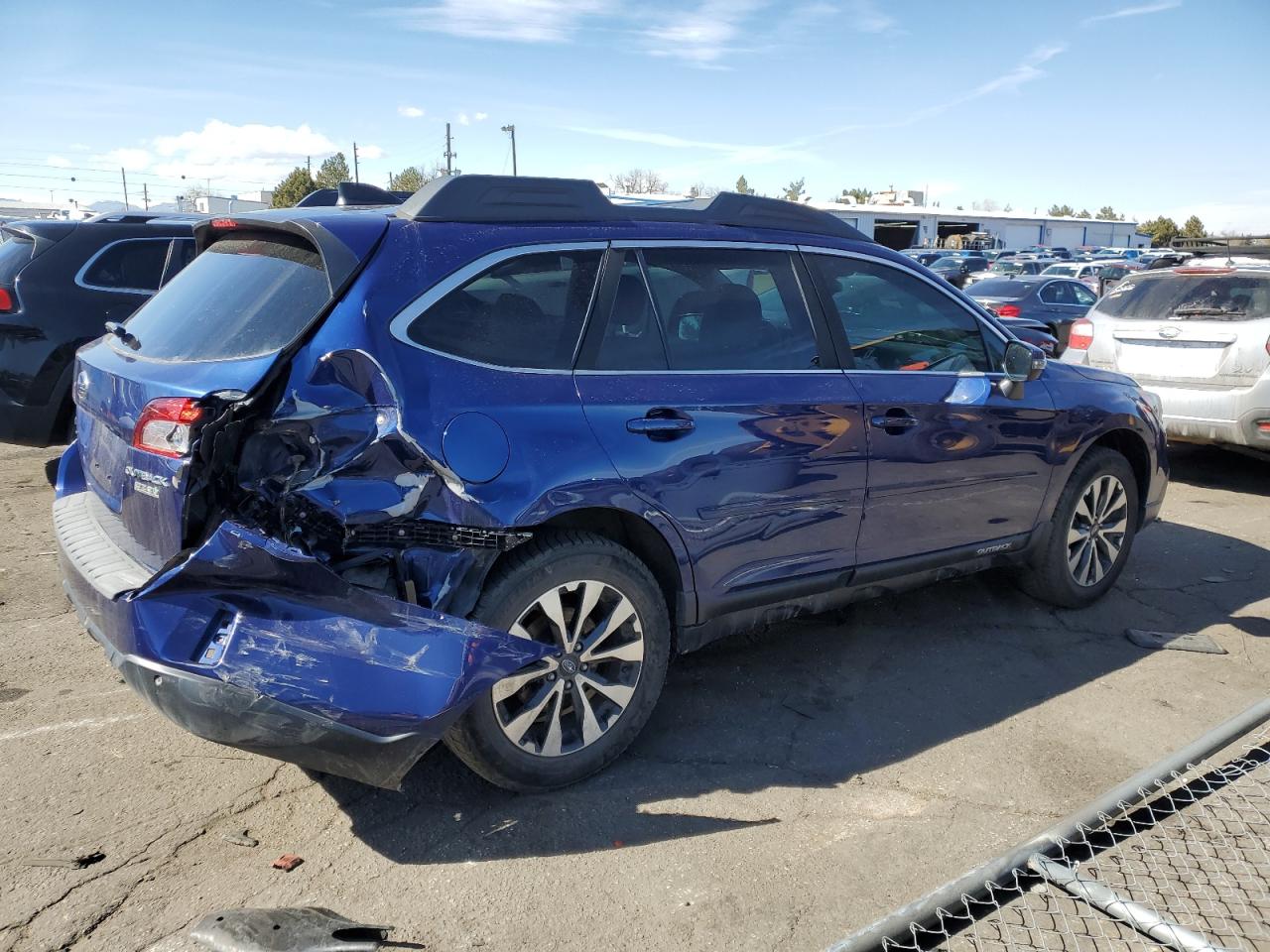2017 Subaru Outback VIN 4S4BSANC9H3313890 Copart auction photo, rear end damage thumbnail 3