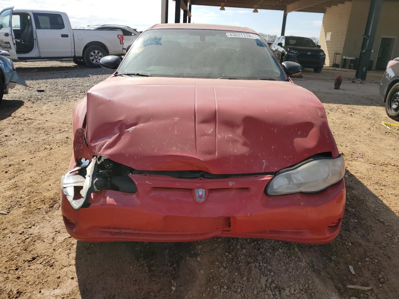 2004 Chevrolet Monte Carlo VIN 2G1WW12E049240774 Copart auction photo, front end damage thumbnail 5
