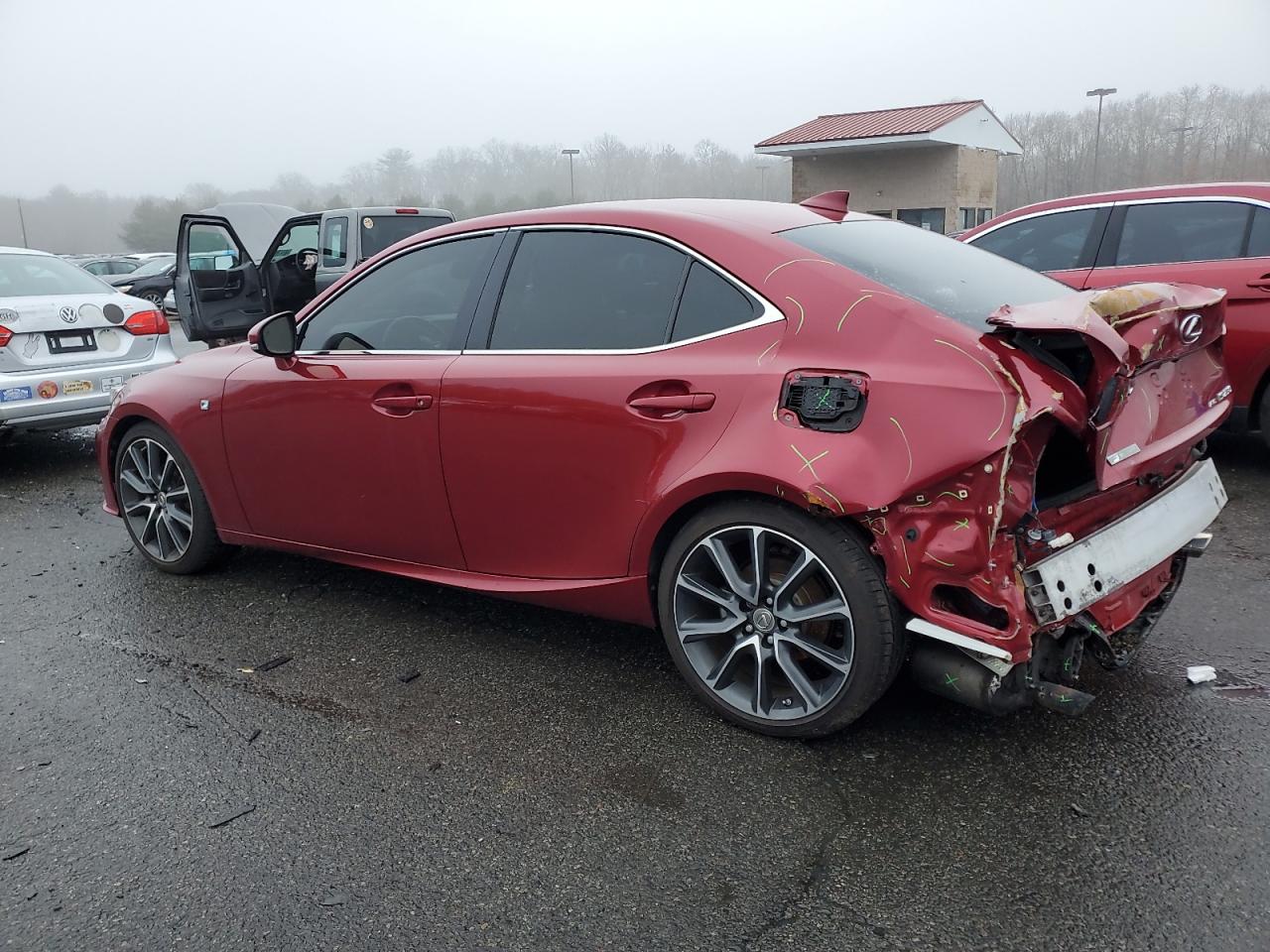 2015 Lexus IS VIN JTHCF1D29F5028435 Copart auction photo, rear end / minor dent/scratches damage thumbnail 2