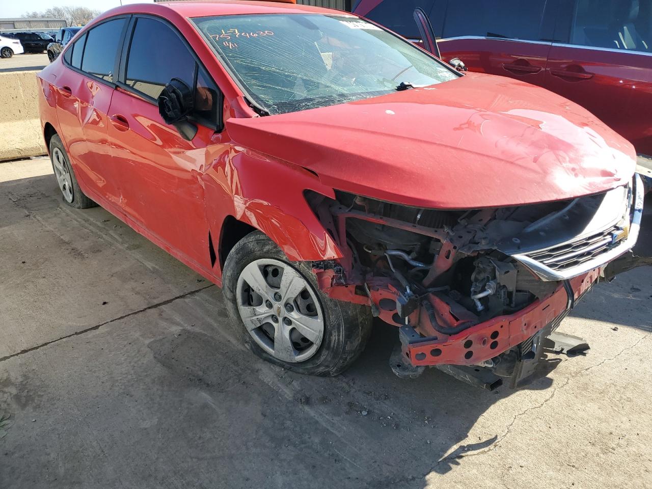 2018 Chevrolet Cruze VIN 1G1BC5SM4J7154418 Copart auction photo, front end / side damage thumbnail 4