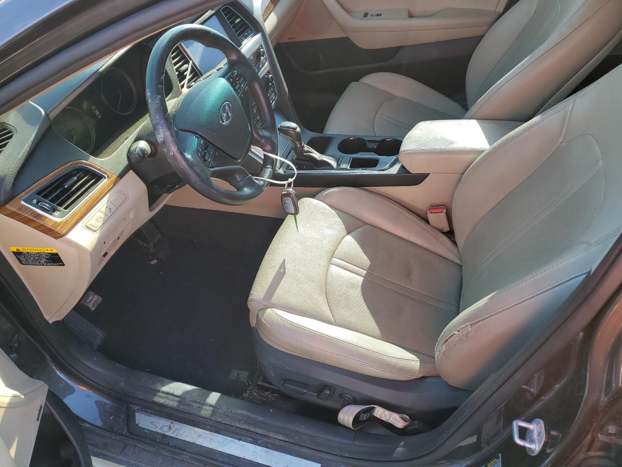 2015 Hyundai Sonata VIN 5NPE34AF5FH203789 Copart auction photo, side damage thumbnail 7