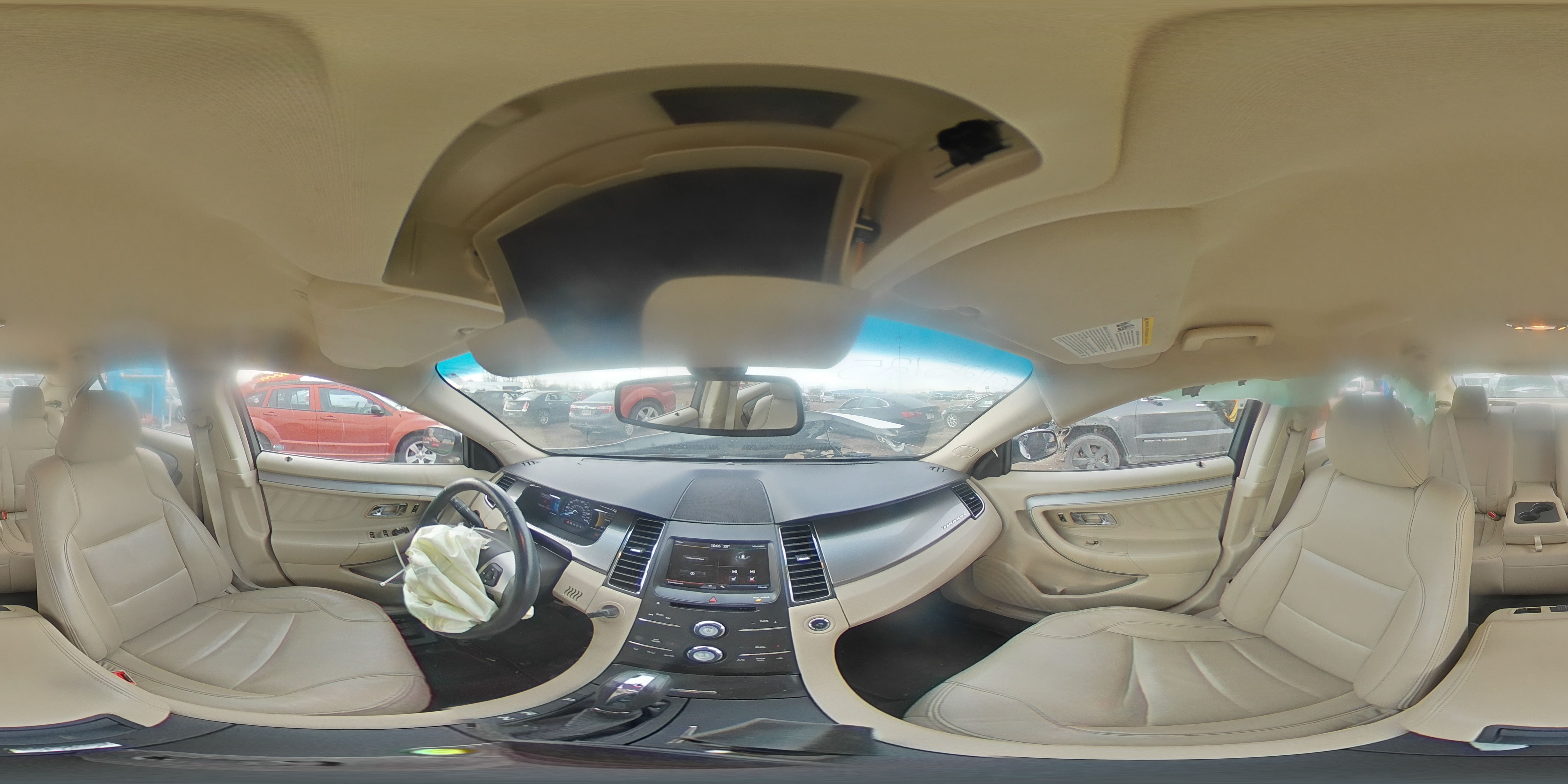 2014 Ford Taurus VIN 1FAHP2E84EG108554 Copart auction photo, front end damage thumbnail 12