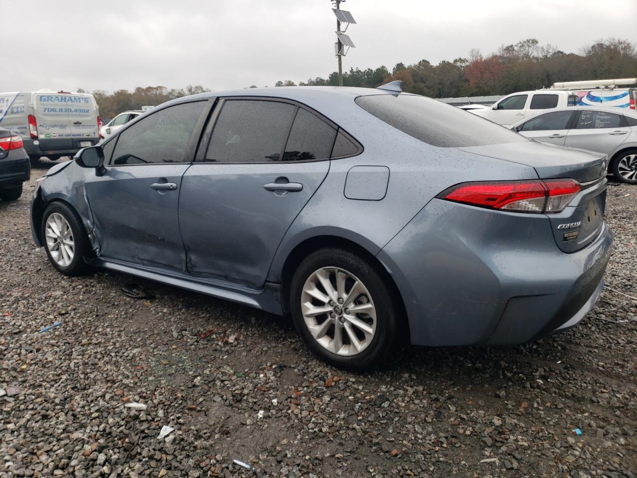 2022 Toyota Corolla VIN JTDVPMAE8NJ222161 Copart auction photo, side / front end damage thumbnail 2