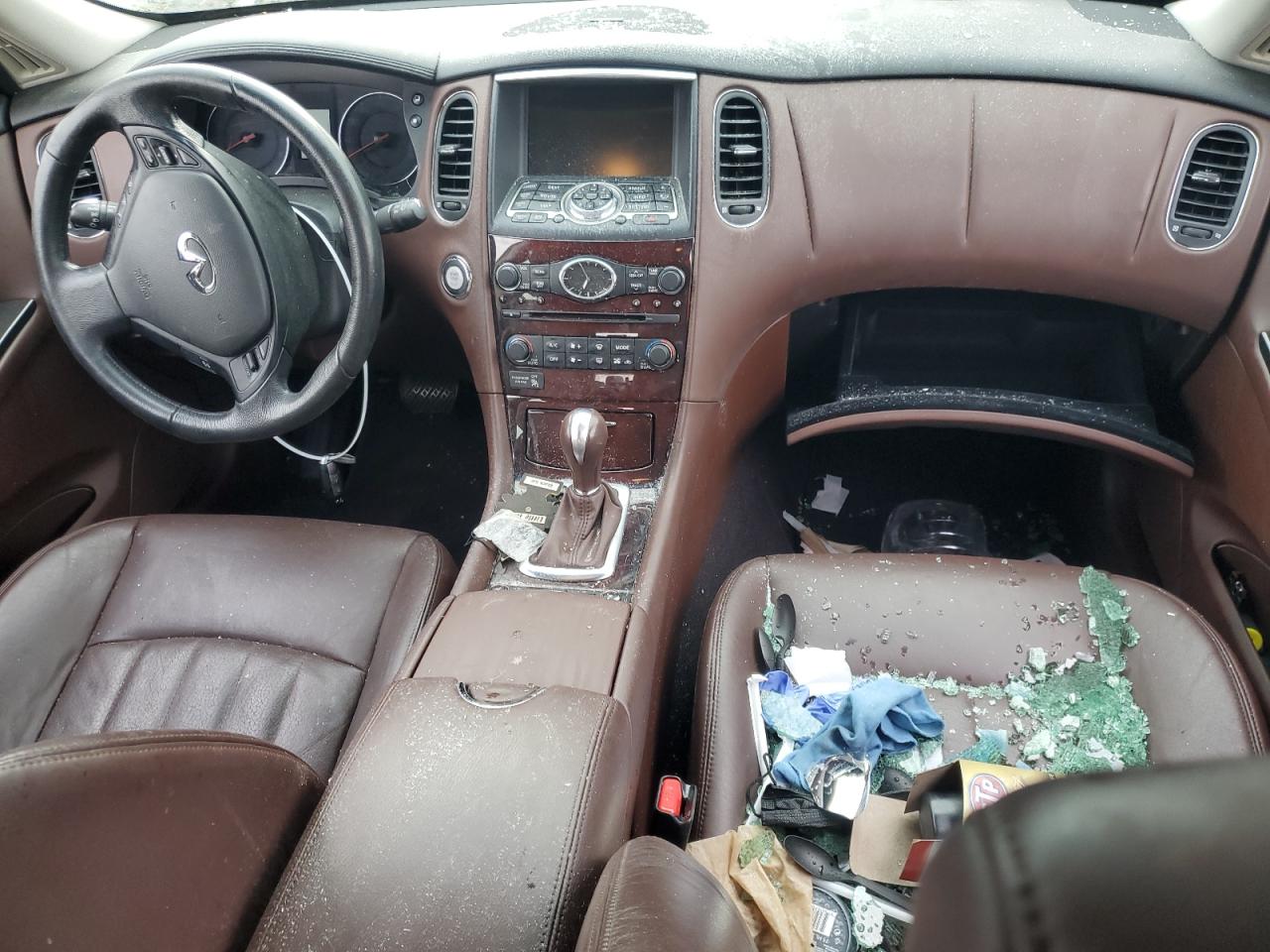 2010 Infiniti EX VIN JN1AJ0HR7AM757690 Copart auction photo, vandalism damage thumbnail 8