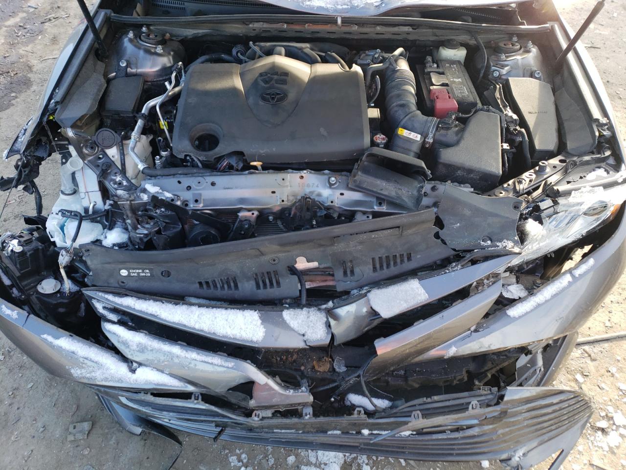 2018 Toyota Camry VIN 4T1BZ1HKXJU009059 Copart auction photo, front end / frame damage damage thumbnail 11