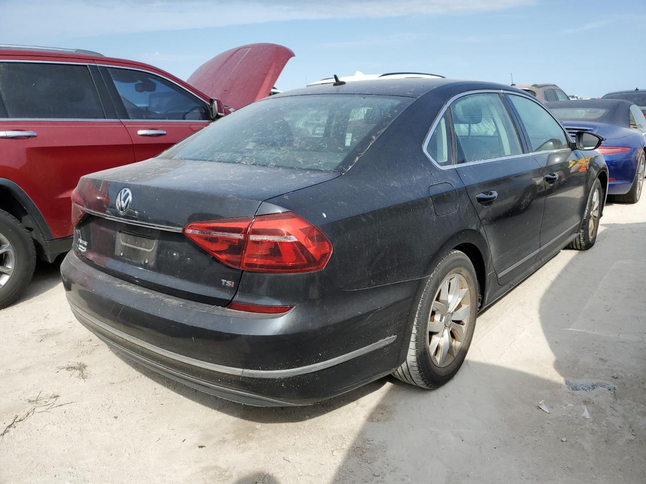 2017 Volkswagen Passat VIN 1VWAT7A39HC052523 Copart auction photo, water/flood damage thumbnail 3