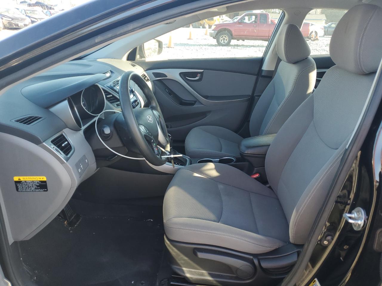 2014 Hyundai Elantra VIN KMHDH4AE9EU088666 Copart auction photo, front end damage thumbnail 7