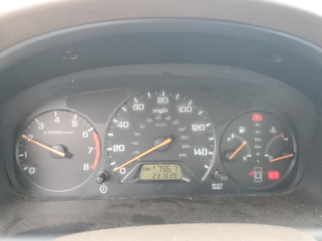 2000 Honda Accord VIN 1HGCG1656YA018804 Copart auction photo, side / front end damage thumbnail 9