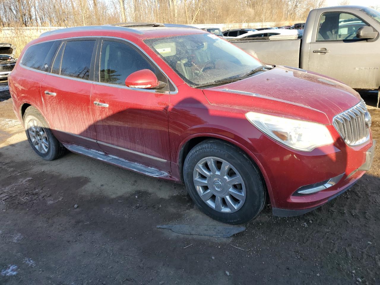 2014 Buick Enclave VIN 5GAKRCKD1EJ266436 Copart auction photo, undercarriage / water/flood damage thumbnail 4