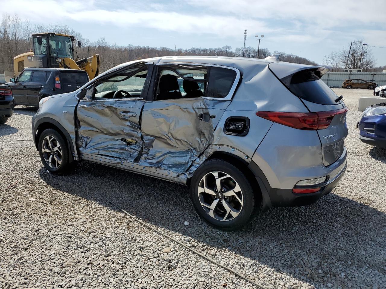 2021 KIA Sportage VIN KNDPMCAC3M7943204 Copart auction photo, side damage thumbnail 2