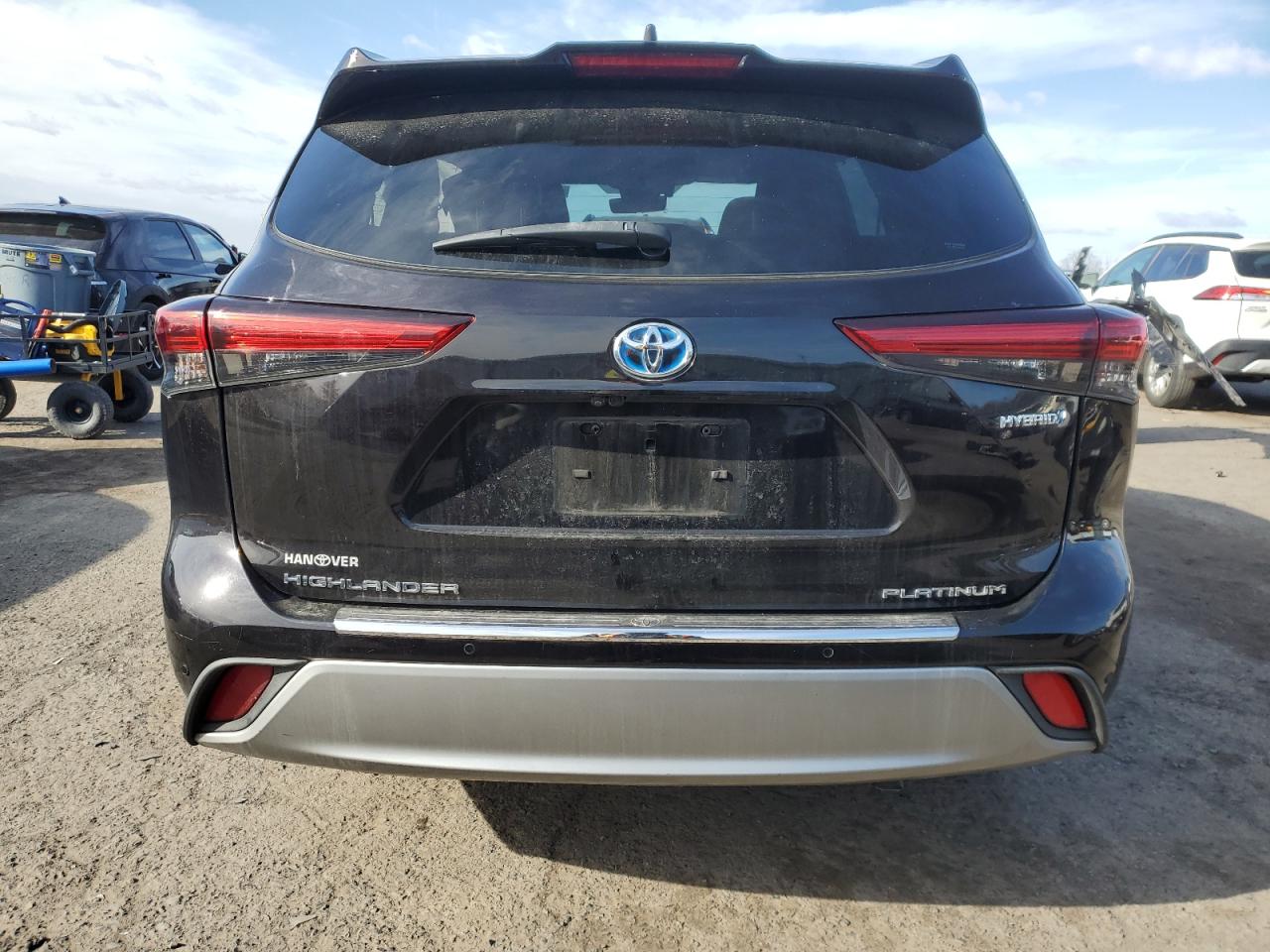 2021 Toyota Highlander VIN 5TDEBRCH3MS025452 Copart auction photo, side / front end damage thumbnail 6