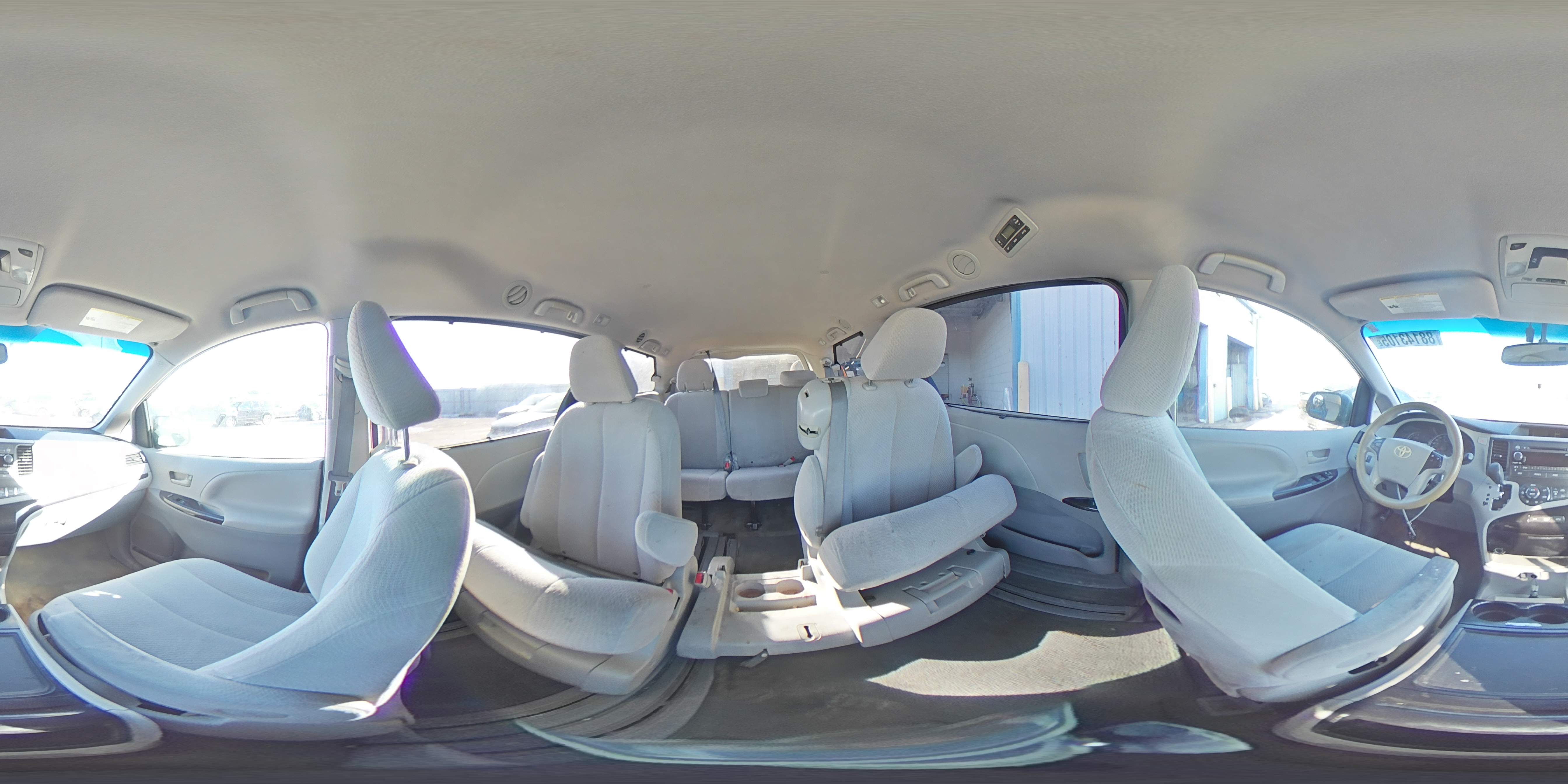 2013 Toyota Sienna VIN 5TDKK3DC1DS301534 Copart auction photo, rear end / side damage thumbnail 15