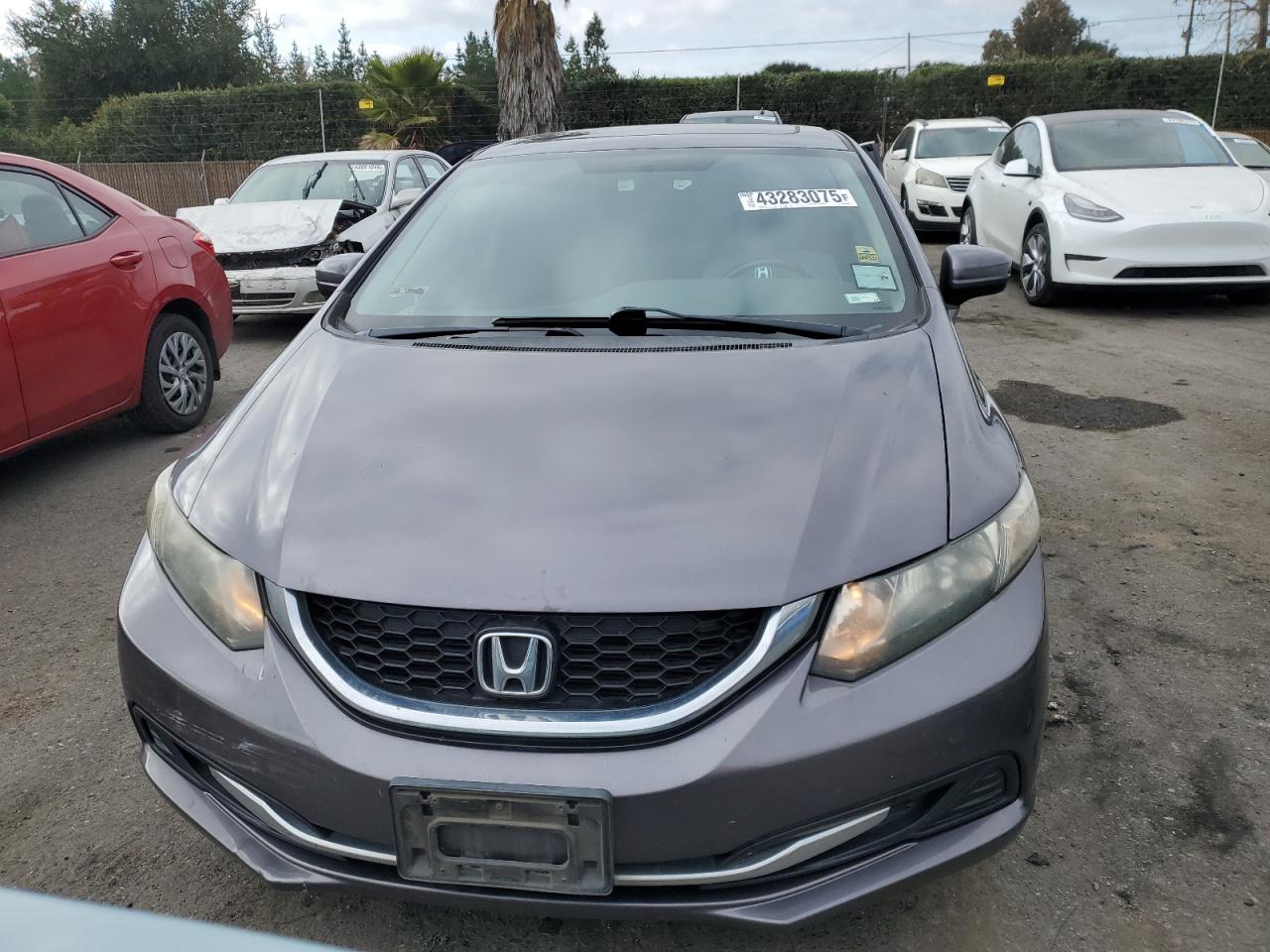 2015 Honda Civic VIN 19XFB2F86FE290905 Copart auction photo, rear end / front end damage thumbnail 5
