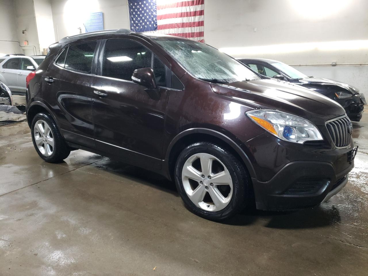 2015 Buick Encore VIN KL4CJASB1FB049276 Copart auction photo, side damage thumbnail 4