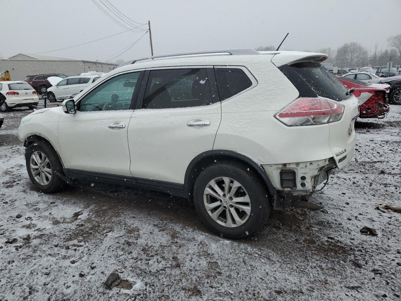 2014 Nissan Rogue VIN 5N1AT2MT5EC782731 Copart auction photo, front end / rear end damage thumbnail 2