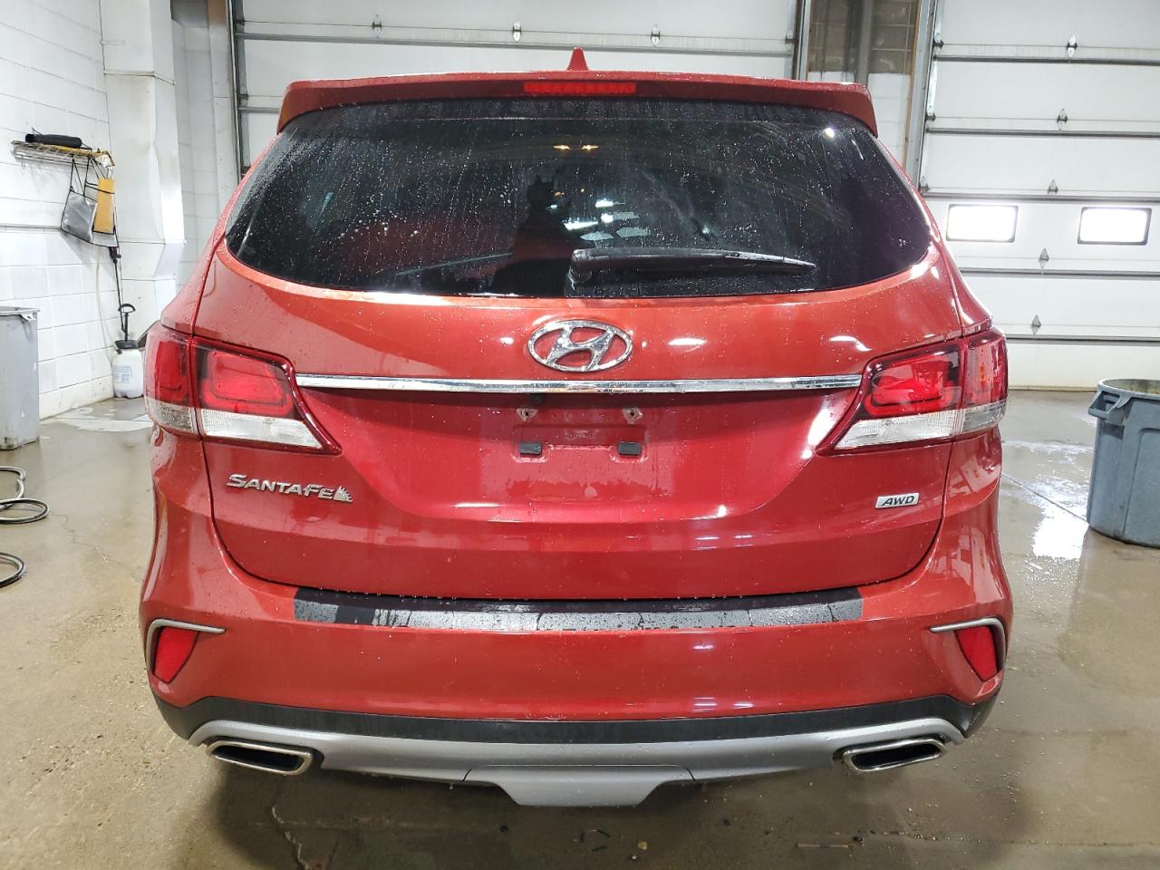 2017 Hyundai Santa Fe VIN KM8SNDHF3HU254876 Copart auction photo, front end damage thumbnail 6