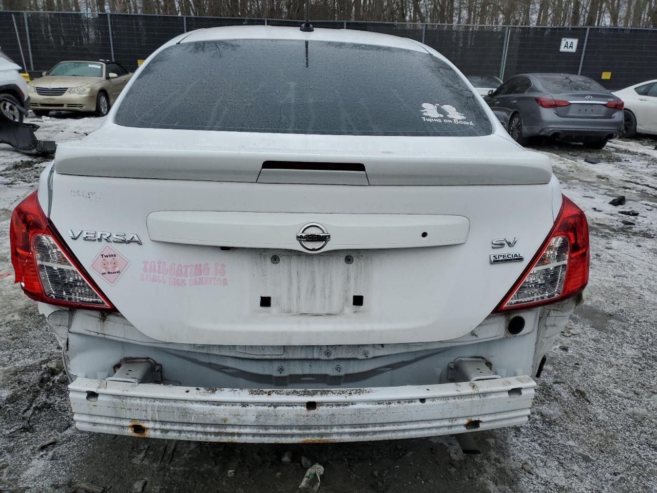 2018 Nissan Versa VIN 3N1CN7AP1JL862637 Copart auction photo, rear end damage thumbnail 6
