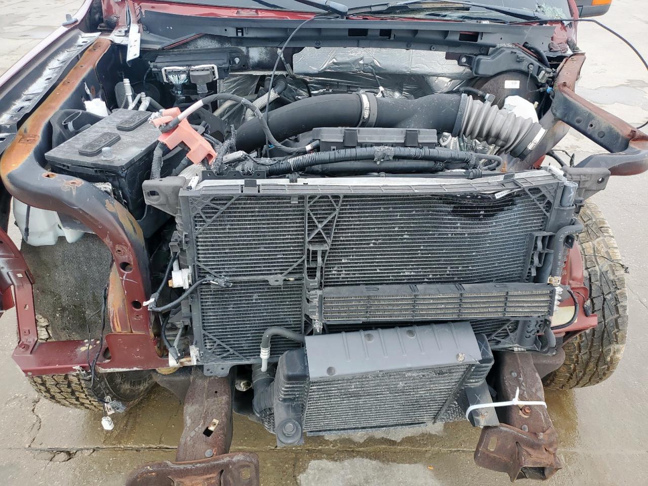 2014 Ford F-150 VIN 1FTFW1ETXEKF53008 Copart auction photo, front end / stripped damage thumbnail 11
