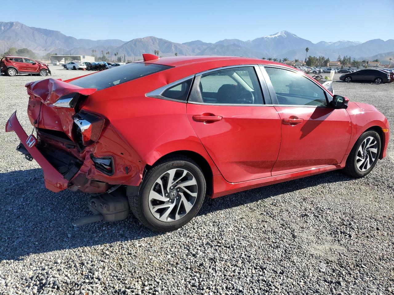 2017 Honda Civic VIN 2HGFC2F85HH517054 Copart auction photo, rear end damage thumbnail 3