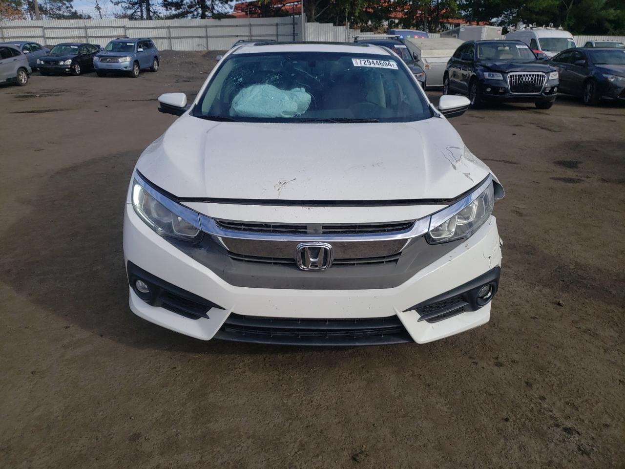 2017 Honda Civic VIN 19XFC1F70HE209799 Copart auction photo, undercarriage / front end damage thumbnail 5