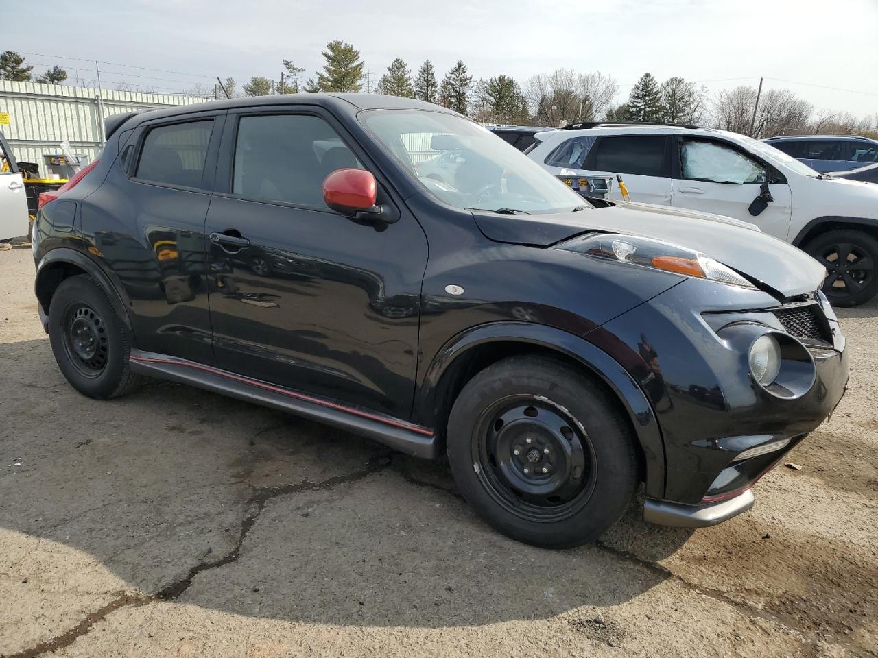 2014 Nissan Juke VIN JN8AF5MR7ET362894 Copart auction photo, front end damage thumbnail 4