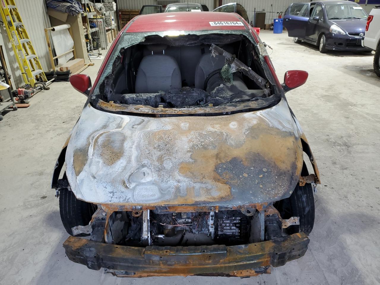 2016 Hyundai Accent VIN KMHCT5AE9GU243283 Copart auction photo, burn - engine damage thumbnail 5
