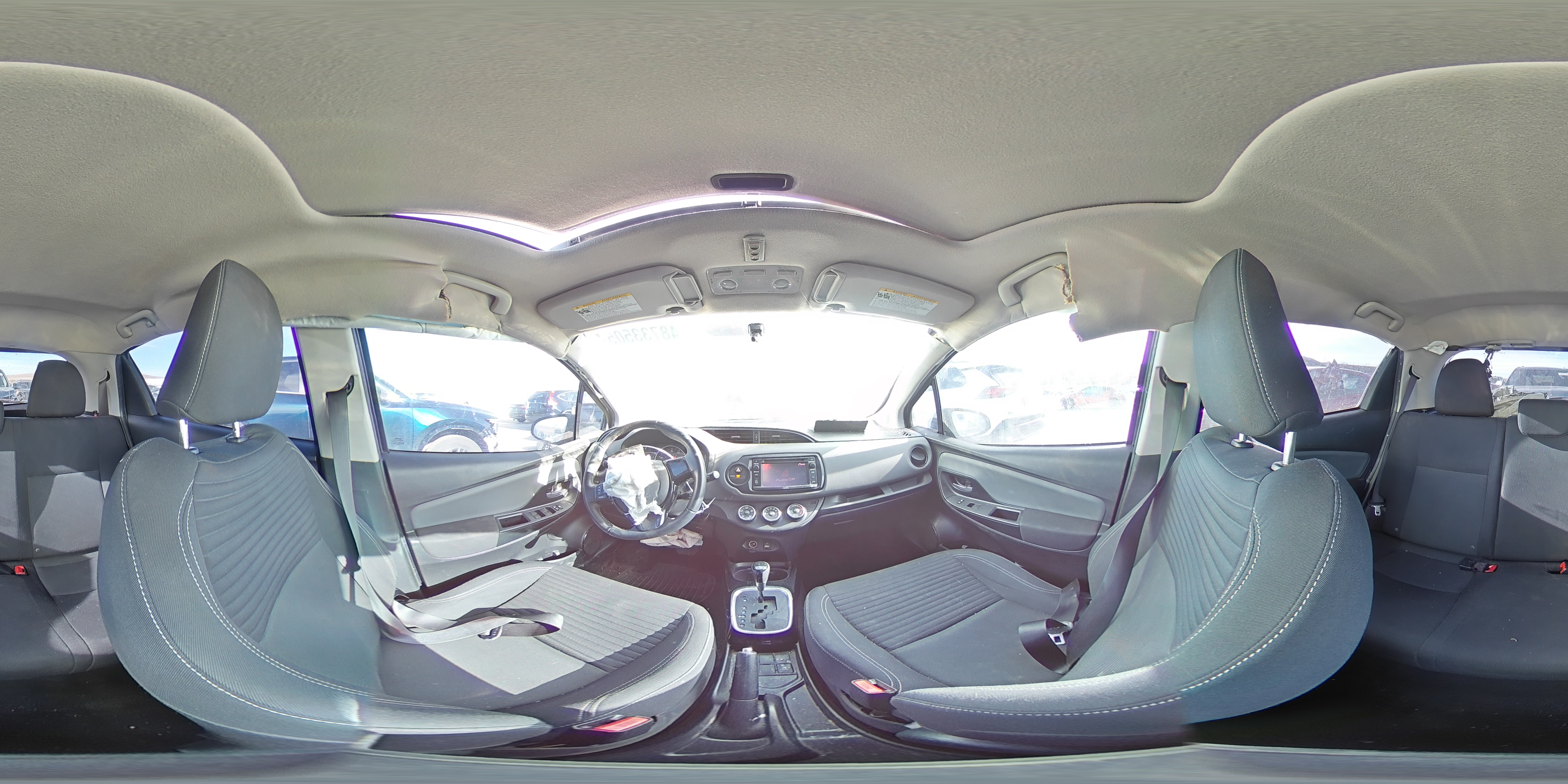 2016 Toyota Yaris VIN VNKKTUD39GA063914 Copart auction photo, front end / hail damage thumbnail 12