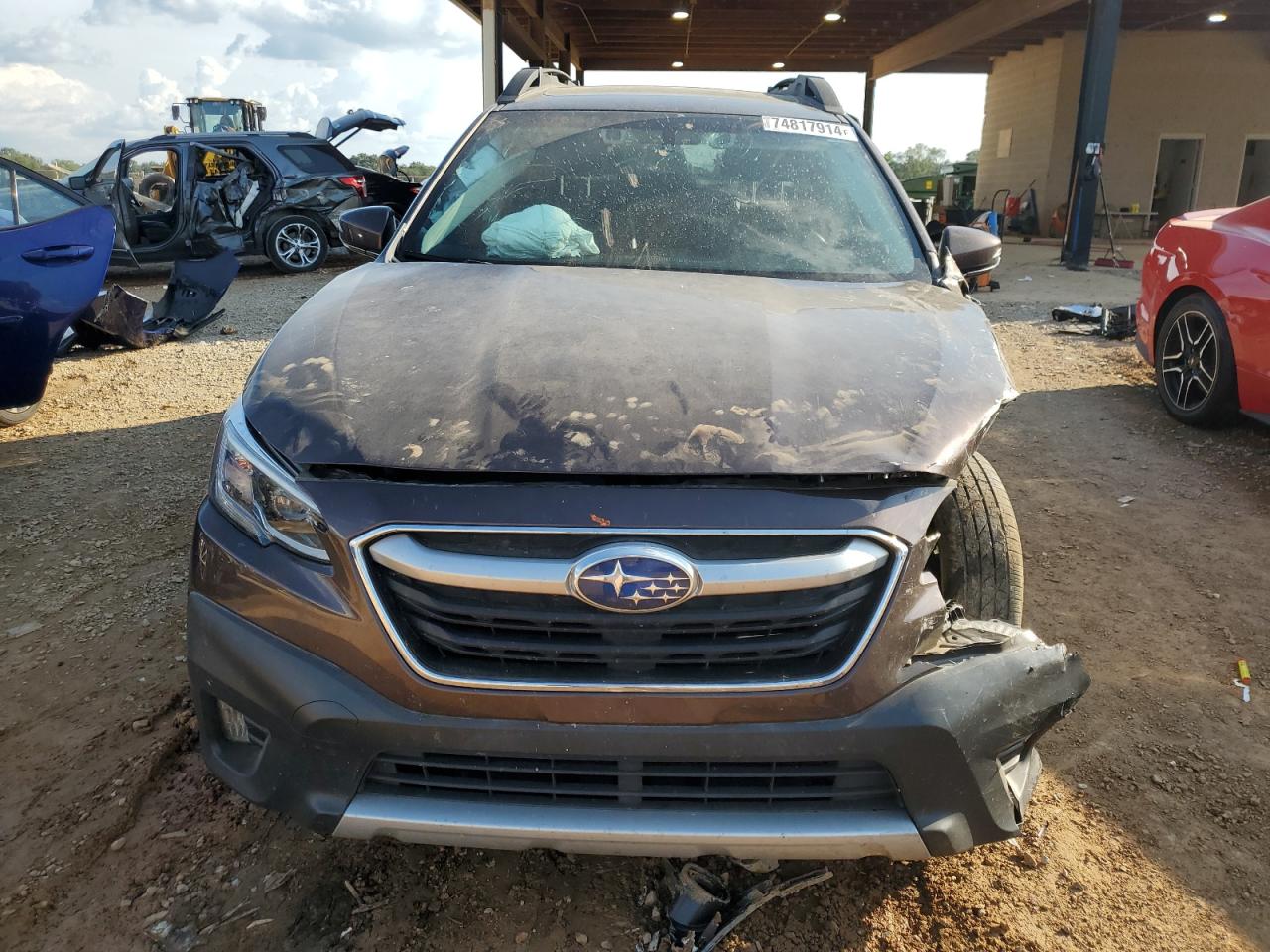 2020 Subaru Outback VIN 4S4BTANC1L3176417 Copart auction photo, front end / side damage thumbnail 5