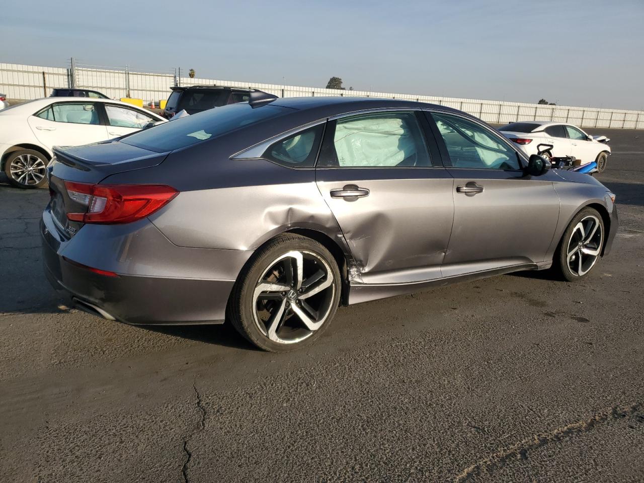 2020 Honda Accord VIN 1HGCV2F30LA026190 Copart auction photo, side damage thumbnail 3