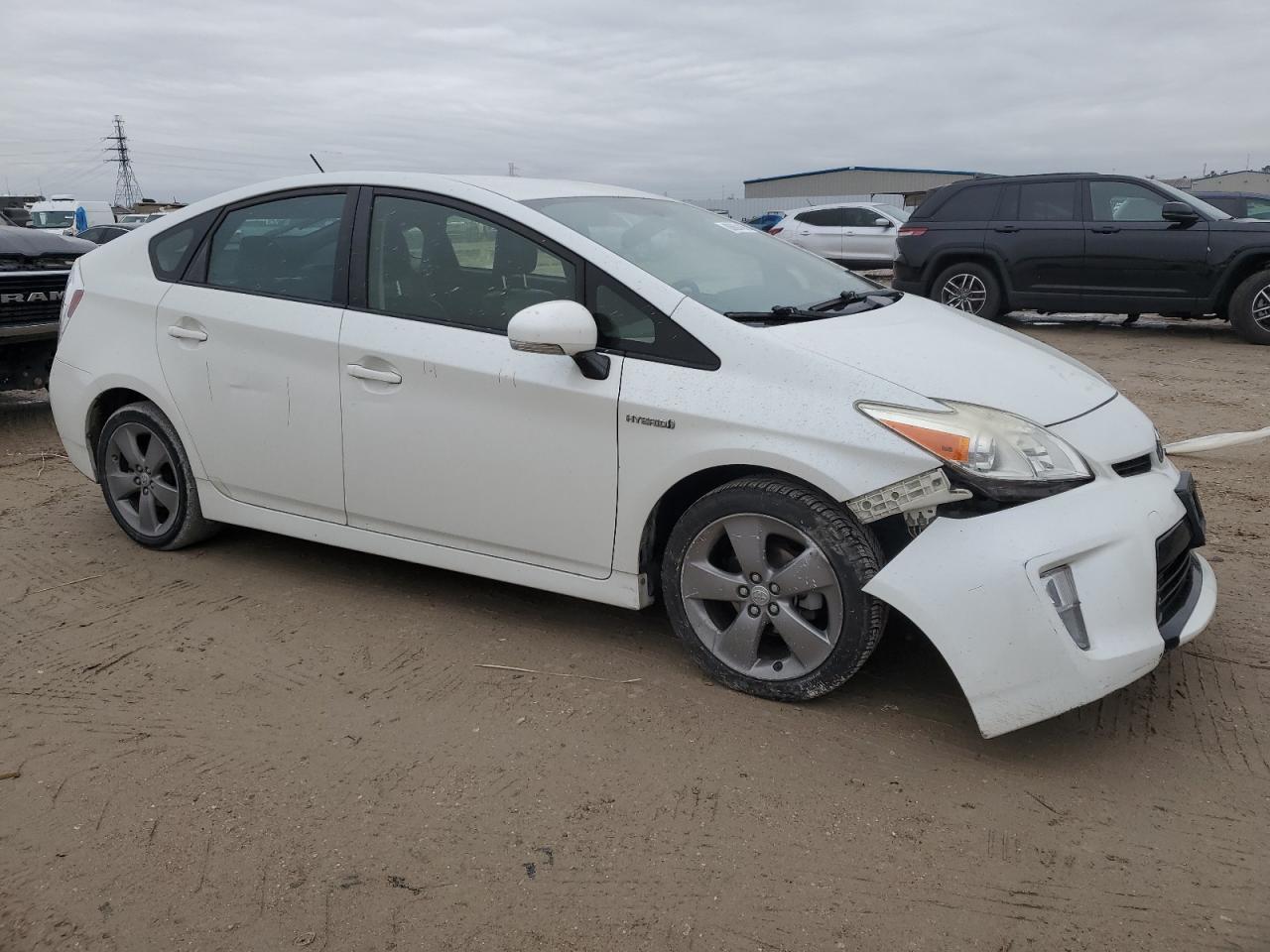 2015 Toyota Prius VIN JTDKN3DU2F0410137 Copart auction photo, front end / side damage thumbnail 4
