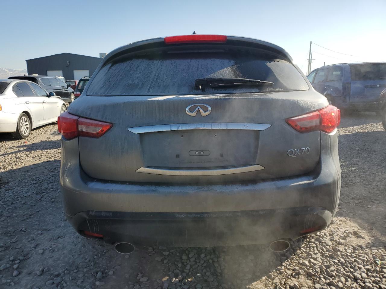 2017 Infiniti QX70 VIN JN8CS1MW6HM414503 Copart auction photo, side damage thumbnail 6