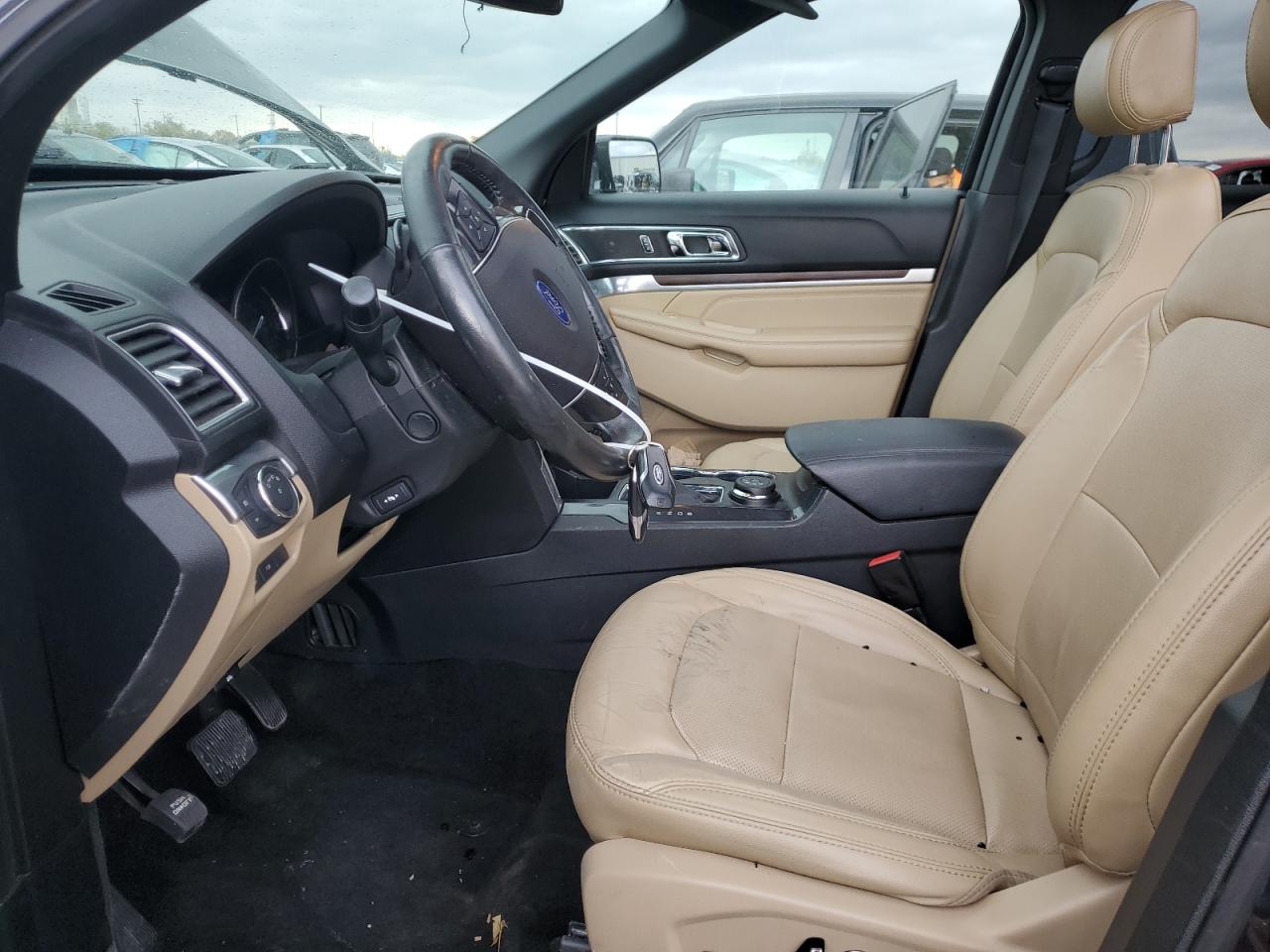 2017 Ford Explorer VIN 1FM5K8F86HGD87308 Copart auction photo, top/roof damage thumbnail 7