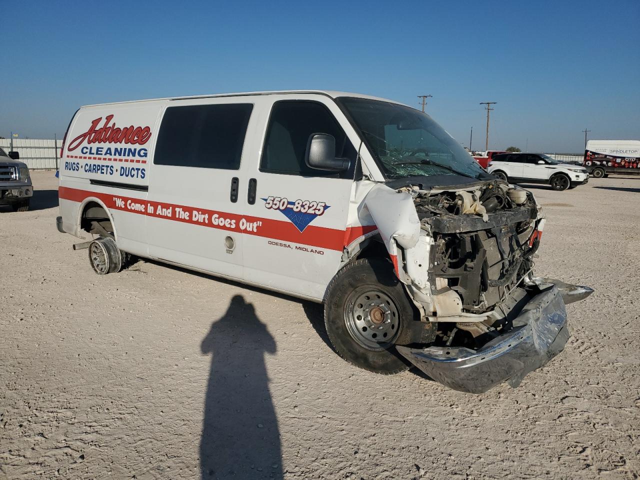 2015 Chevrolet Express VIN 1GCZGUCG3F1276579 Copart auction photo, front end damage thumbnail 4