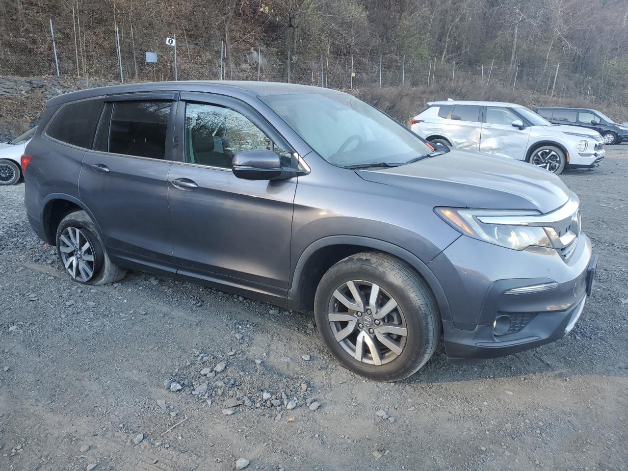 2019 Honda Pilot VIN 5FNYF6H50KB049045 Copart auction photo, side / minor dent/scratches damage thumbnail 4