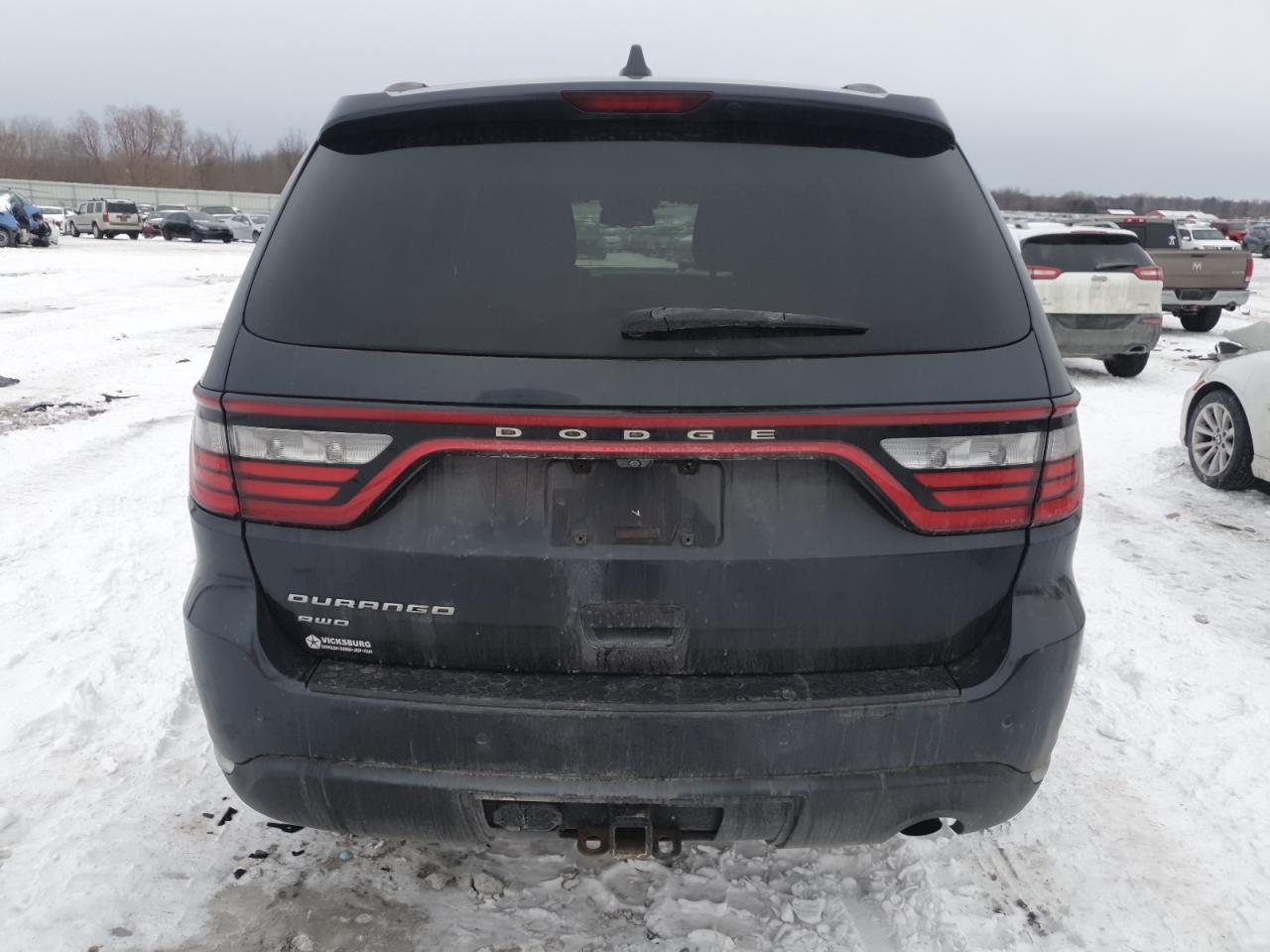2014 Dodge Durango VIN 1C4RDJAGXEC596124 Copart auction photo, front end damage thumbnail 6