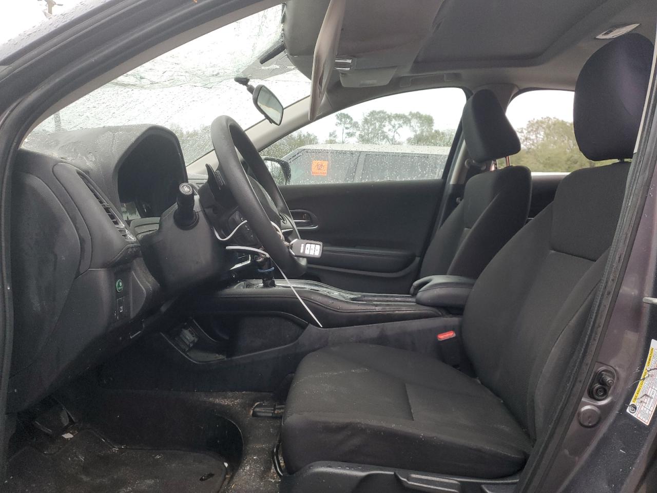 2017 Honda HR-V VIN 3CZRU6H54HG709935 Copart auction photo, top/roof / front end damage thumbnail 7