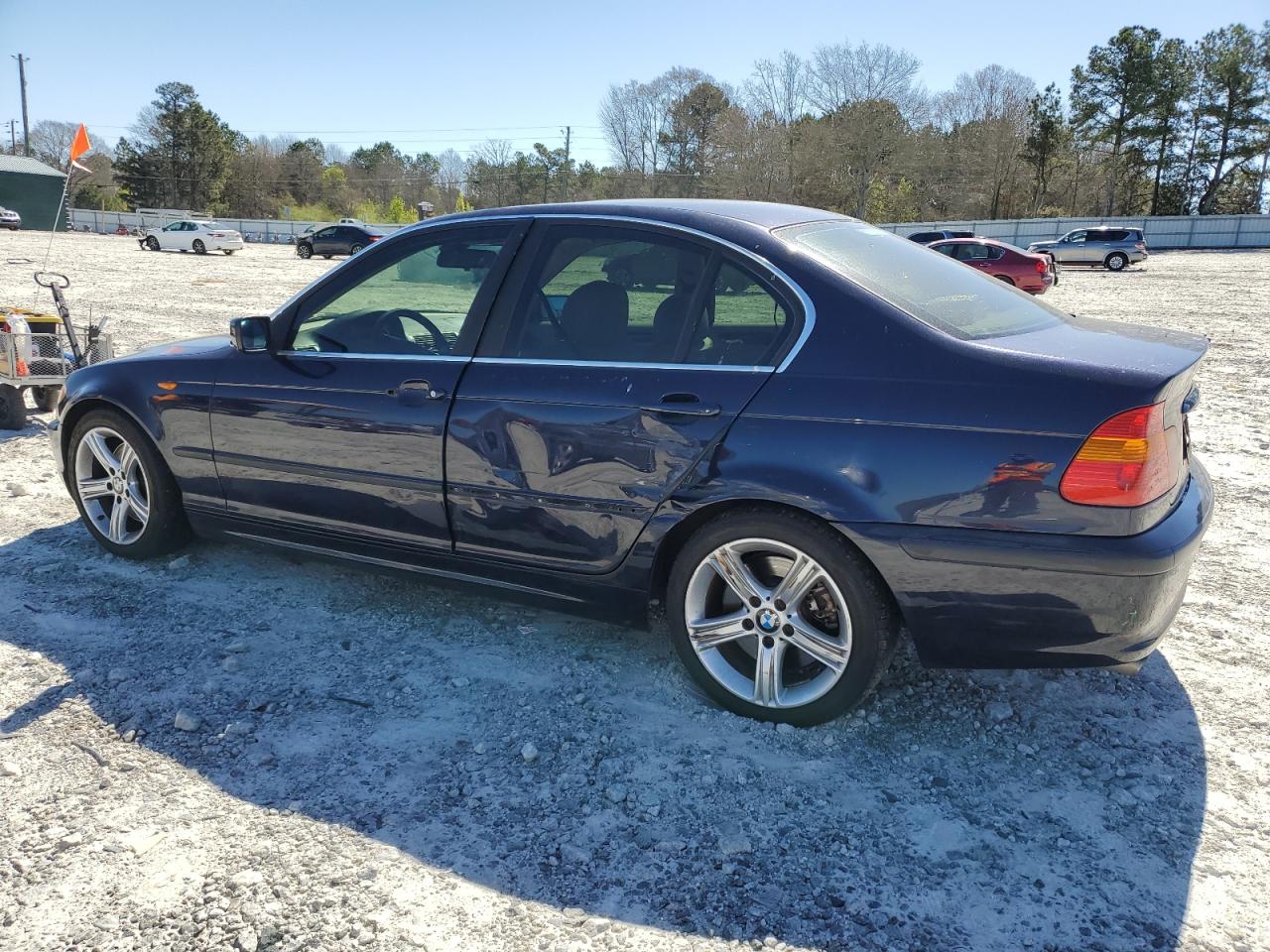 2003 BMW 3er VIN WBAEV53413KM29382 Copart auction photo, side damage thumbnail 2