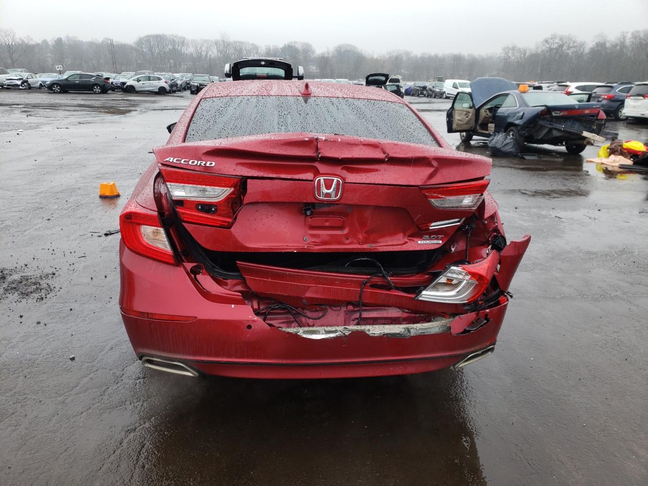 2018 Honda Accord VIN 1HGCV2F92JA007559 Copart auction photo, rear end / front end damage thumbnail 6