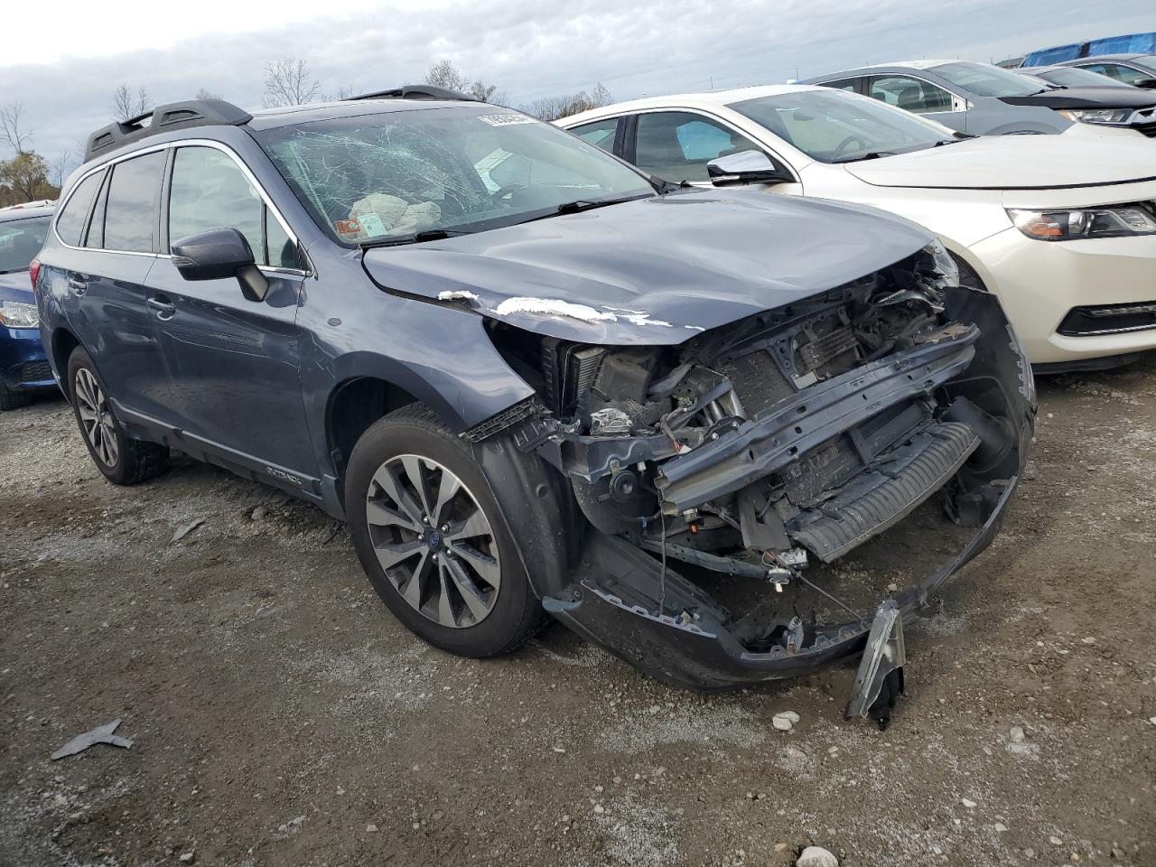 2017 Subaru Outback VIN 4S4BSANC7H3368242 Copart auction photo, front end / top/roof damage thumbnail 4
