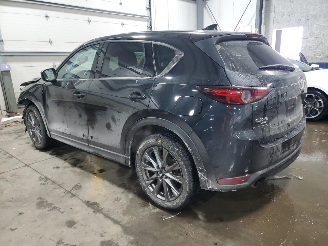 2021 Mazda CX-5 VIN JM3KFBAY8M0313947 Copart auction photo, front end / side damage thumbnail 2