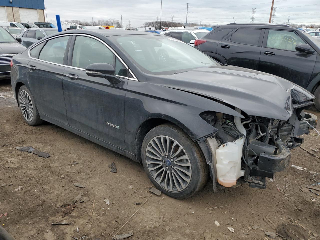 2018 Ford Fusion VIN 3FA6P0RU4JR206232 Copart auction photo, front end damage thumbnail 4