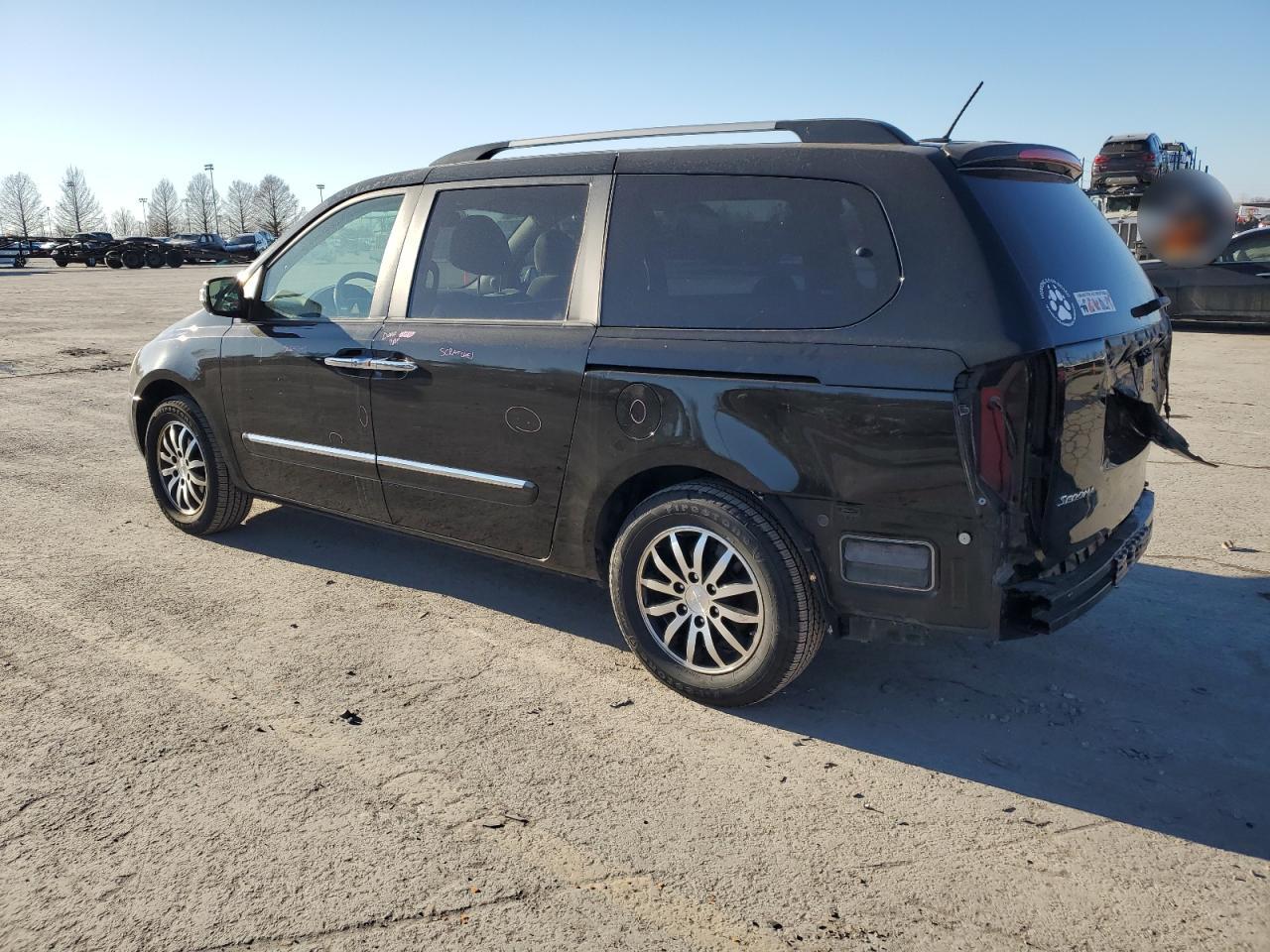 2012 KIA Sedona VIN KNDMH4C72C6499914 Copart auction photo, rear end damage thumbnail 2