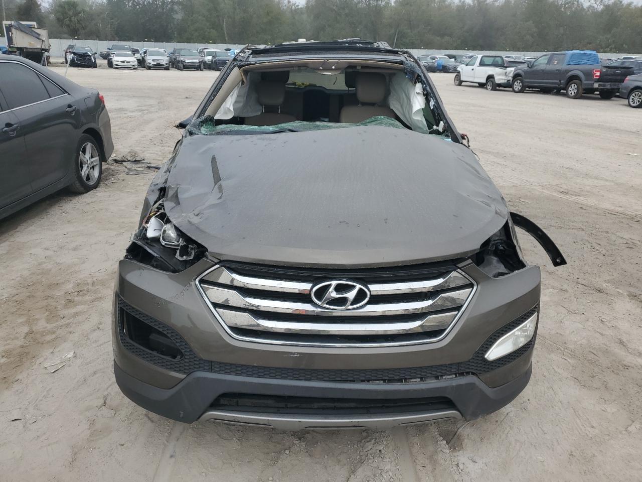 2013 Hyundai Santa Fe VIN 5XYZU3LB5DG010193 Copart auction photo, all over damage thumbnail 5