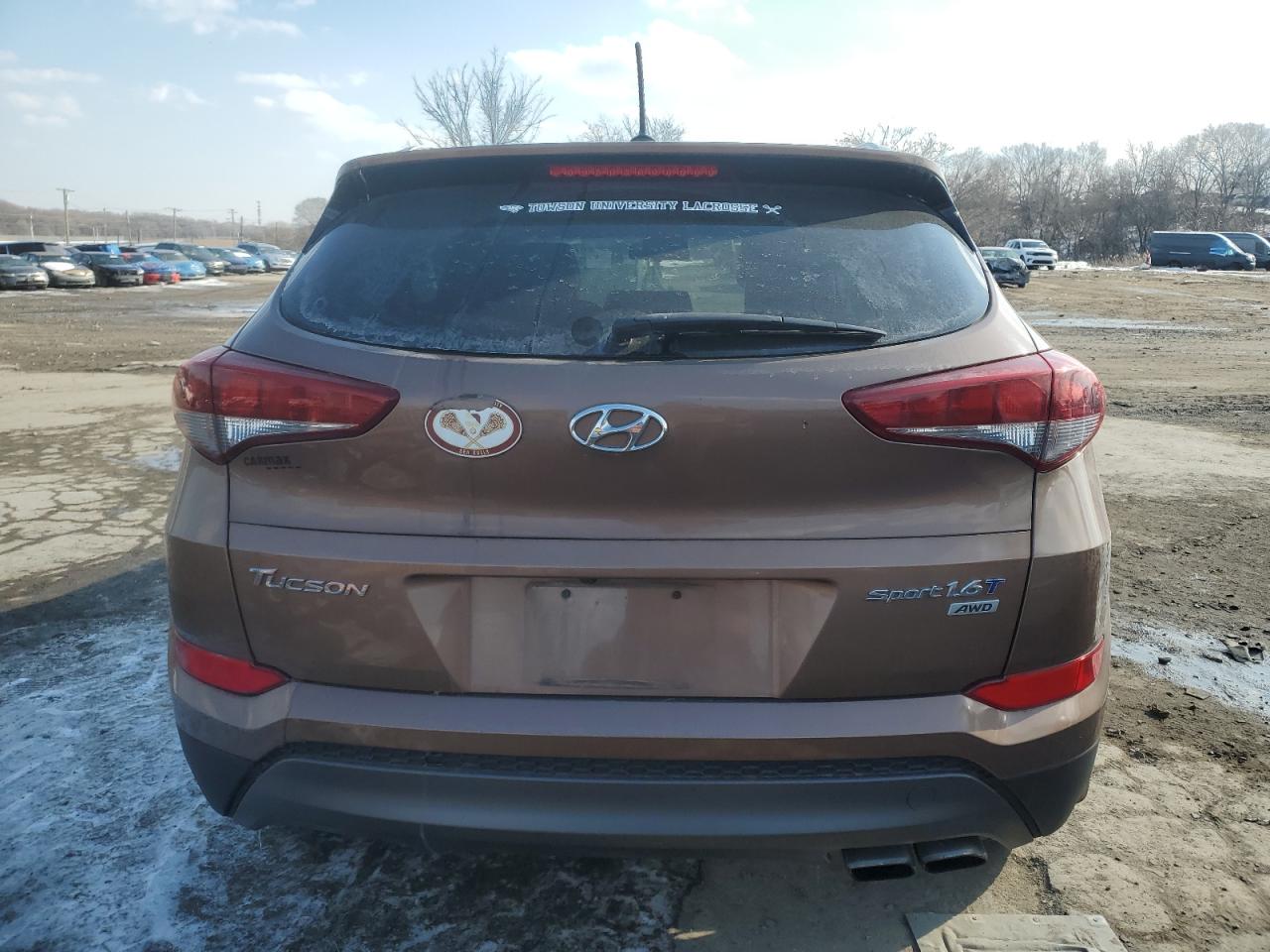 2016 Hyundai Tucson VIN KM8J3CA24GU025821 Copart auction photo, mechanical damage thumbnail 6