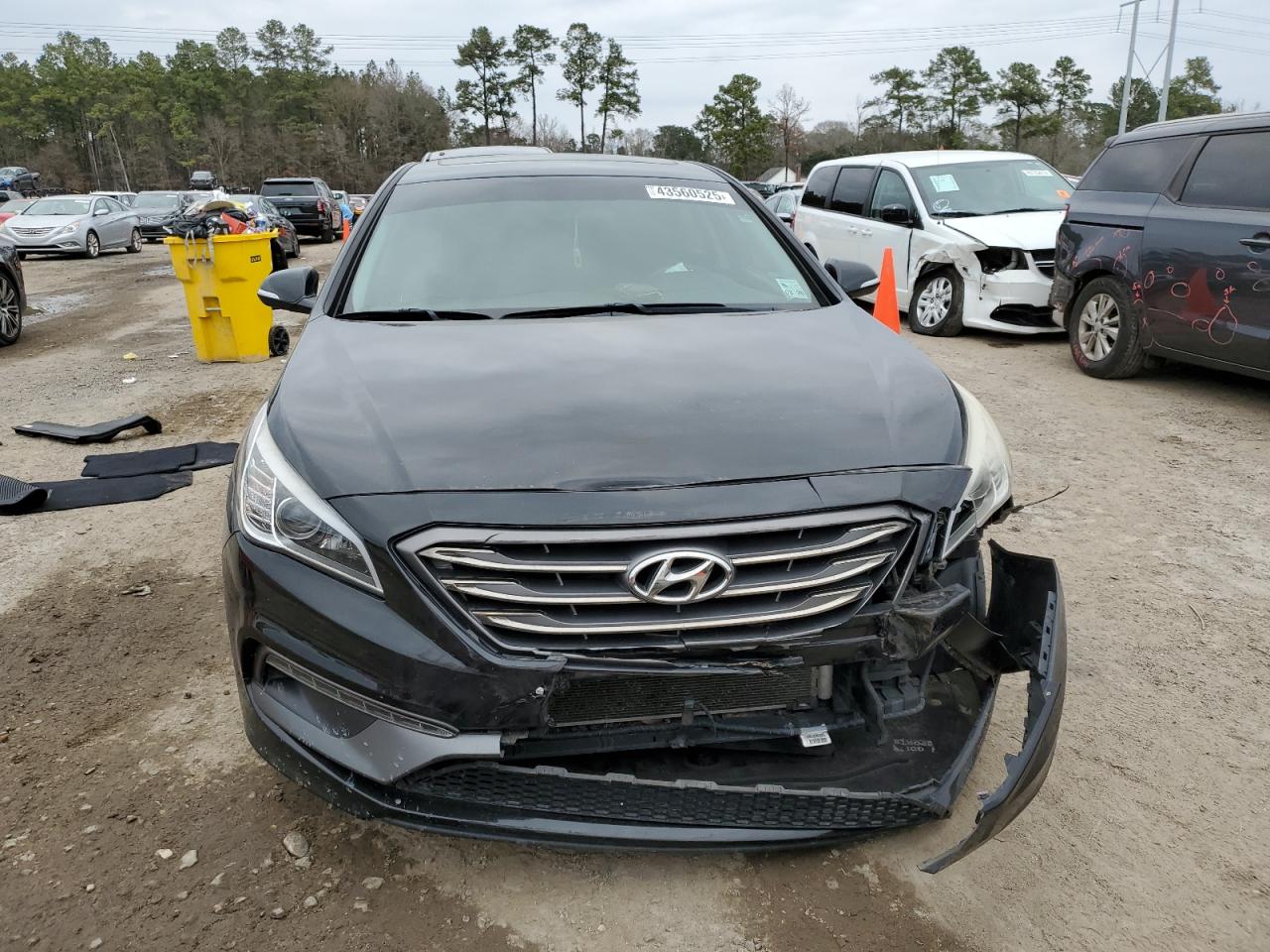 2017 Hyundai Sonata VIN 5NPE34AF8HH582578 Copart auction photo, front end damage thumbnail 5