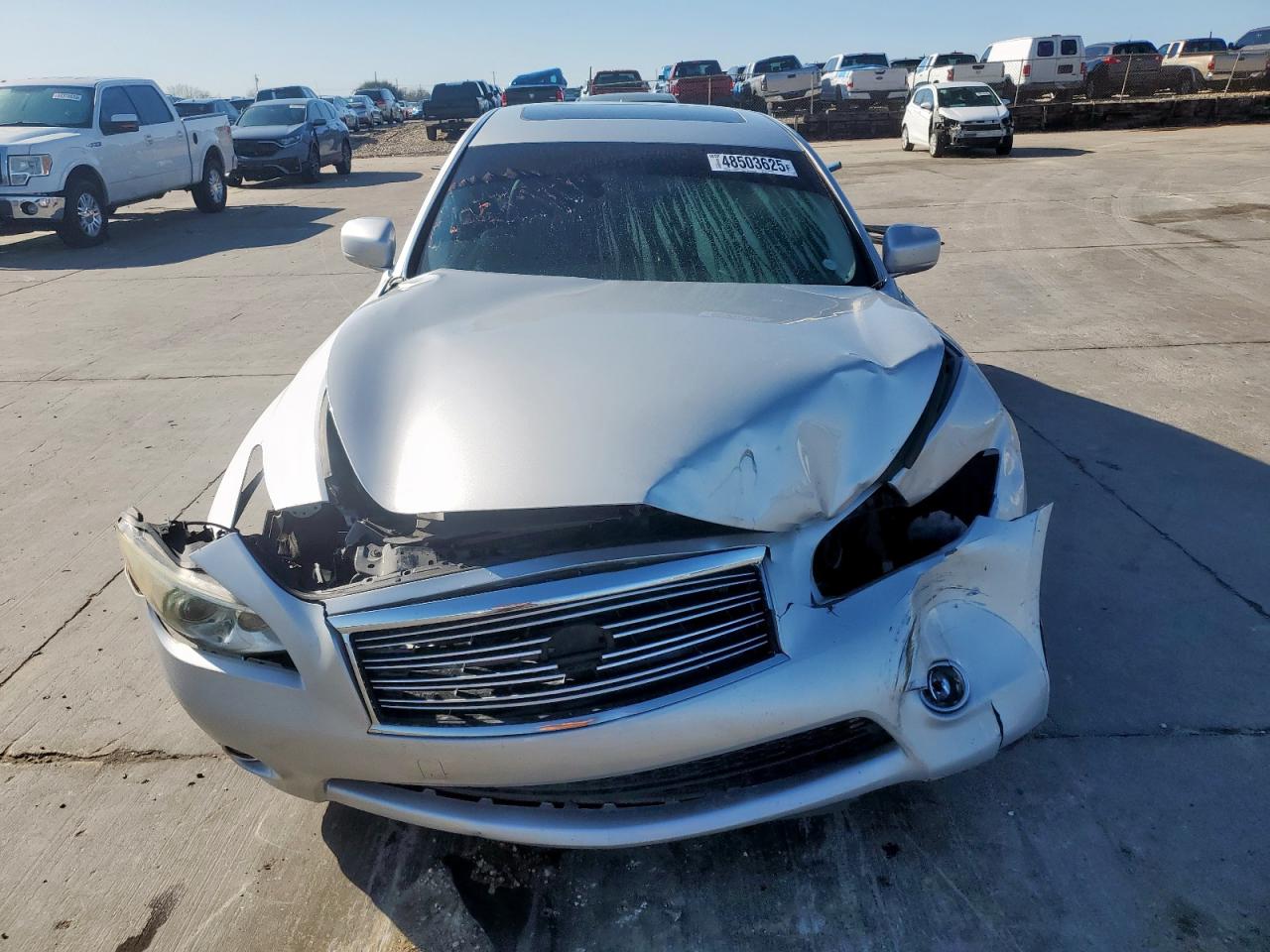 2013 Infiniti M VIN JN1BY1AP8DM511119 Copart auction photo, front end damage thumbnail 5