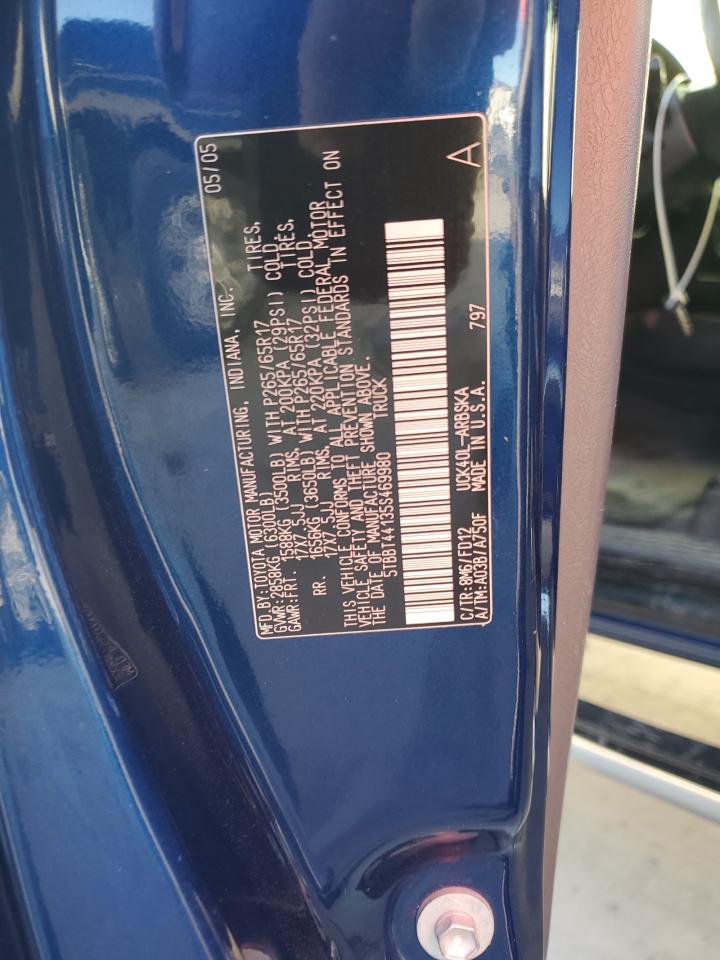 2005 Toyota Tundra VIN 5TBBT44135S469980 Copart auction photo, front end damage thumbnail 12