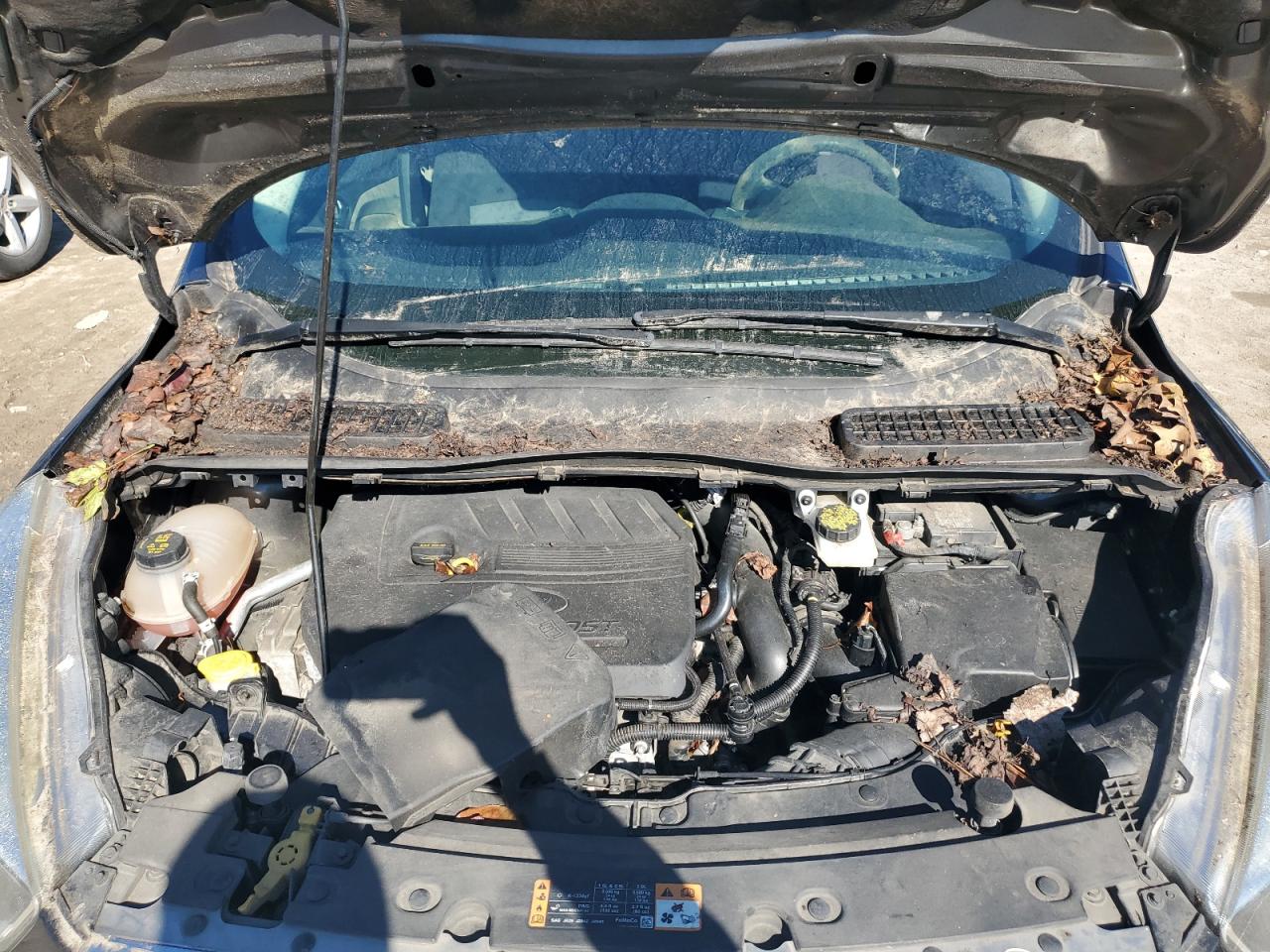 2017 Ford Escape VIN 1FMCU0GD4HUE63673 Copart auction photo, top/roof damage thumbnail 11